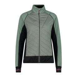 Kurtka damska turystyczna CMP 30A2276. Szare kurtki sportowe damskie CMP, l, bez wzorów, z softshellu, bez ramiączek, z kapturem, trekkingowe. Za 389.99 zł.