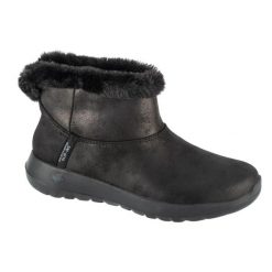 Buty sportowe Sneakersy damskie, Slip-Ins: On-The-Go - Cozy Dream. Czarne obuwie sportowe damskie Skechers, bez wzorów, bez zapięcia, trekkingowe. Za 349.99 zł.