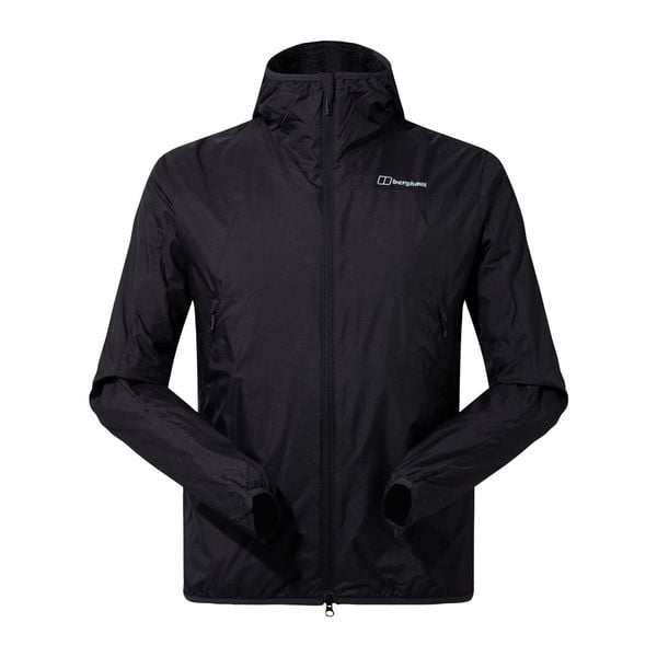 Kurtka przeciwwiatrowa męska Berghaus Alpha Resist-Air. Czarne kurtki męskie Berghaus, m, bez wzorów, sportowe, bez kaptura. Za 629.99 zł.