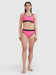 DÓŁ OD BIKINI DAMSKI STRÓJ KĄPIELOWY 4F L F078. Czerwone stroje kąpielowe damskie 4F, l, bez wzorów, z materiału. Za 54.50 zł.