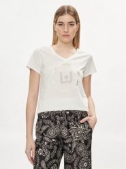 Liu Jo T-Shirt TA4137 J6040 Biały Regular Fit. Białe t-shirty damskie Liu Jo, s, bez wzorów, z bawełny, bez kołnierzyka, bez ramiączek. Za 209.99 zł.