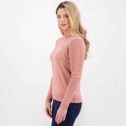 Damski sweter z golfem HV Polo Dorothy. Niebieskie swetry nierozpinane damskie HV POLO, na zimę, xs, bez wzorów, z dzianiny, eleganckie, bez kołnierzyka, bez ramiączek. Za 279.00 zł.