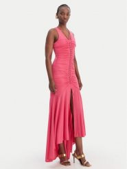 Just Cavalli Sukienka koktajlowa 80PAOB01 CJB04 Różowy Slim Fit. Czerwone sukienki damskie Just Cavalli, bez wzorów, z syntetyku, wizytowe, bez kołnierzyka, bez ramiączek. Za 1,670.99 zł.