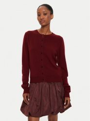 Herskind Kardigan Roselle 5241969 Bordowy Regular Fit. Czerwone kardigany damskie Herskind, xs, bez wzorów, z kaszmiru, bez kołnierzyka. Za 939.99 zł.