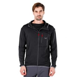 Męska Bluza z Kapturem z 100% Wełny Merino - Maestro/Woolona. Czarne bluzy męskie WOOLONA, m, bez wzorów, z wełny, bez ramiączek, z kapturem. W wyprzedaży za 540.00 zł.