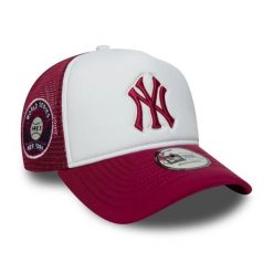 New Era Ws Ef Trucker Neyyanco Czapka Dorosłych. Białe czapki damskie New Era, z aplikacjami, z materiału, sportowe. Za 223.99 zł.