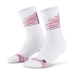 Krótkie skarpety kompresyjne Paris Vibes 80's męskie CEP. Białe skarpety męskie CEP, bez wzorów. Za 74.00 zł.