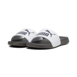 Klapki Popcat 20 PUMA White Dark Coal Gray. Białe klapki damskie Puma, bez wzorów, sportowe, bez obcasa, bez zapięcia. Za 134.00 zł.
