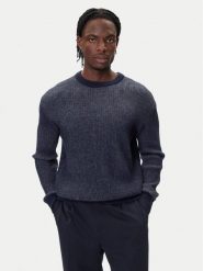 Guess Sweter M5BR20 Z0482 Granatowy Regular Fit. Niebieskie swetry męskie Guess, m, z aplikacjami, z syntetyku, bez kołnierzyka, bez ramiączek. Za 369.99 zł.