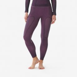 Legginsy termoaktywne narciarskie damskie Quechua BL 900 tech. Białe bielizna sportowa damska WED'ZE, s, bez wzorów, z elastanu. Za 149.99 zł.