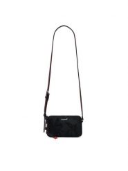 Desigual Torebka 26SAYP14 Czarny. Czarne listonoszki damskie Desigual, bez wzorów, ze skóry, bez dodatków. Za 249.99 zł.