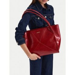 Torebka MEXX. Czerwone shopperki damskie Mexx, bez wzorów, bez dodatków. Za 229.99 zł.