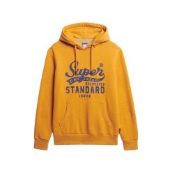 Bluza z kapturem Superdry Standard Script. Żółte bluzy sportowe męskie Superdry, m, bez wzorów, z kapturem. Za 385.55 zł.