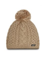 Eisbär Czapka Afra Pompon 75039 156 Szary. Szare czapki damskie Eisbar, na zimę, bez wzorów, z materiału. Za 199.99 zł.