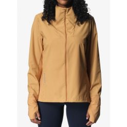Kurtka do biegania damska Houdini Pace Wind Jacket. Brązowe kurtki sportowe damskie Houdini, bez wzorów, bez ramiączek, bez kaptura, do biegania. Za 513.99 zł.
