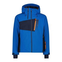 Kurtka narciarska z kapturem CMP. Niebieskie kurtki sportowe męskie CMP, na zimę, m, bez wzorów, z kapturem, narciarskie. Za 779.00 zł.