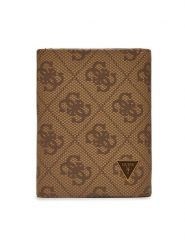 Guess Portfel SMMTLL LEA65 Beżowy. Brązowe portfele męskie Guess, z aplikacjami, ze skóry. Za 319.99 zł.