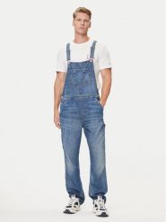 Tommy Jeans Ogrodniczki Classic DM0DM21244 Niebieski Straight Fit. Niebieskie jeansy męskie Tommy Jeans, z bawełny. Za 589.99 zł.