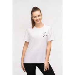 T-shirt do jogi Moonholi Moonstar z krótkim rękawem. Białe koszulki sportowe damskie MOONHOLI, s, bez wzorów, sportowe, bez kołnierzyka, bez ramiączek. Za 99.00 zł.