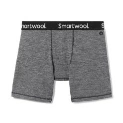 Bokserki męskie Smartwool Boxer Brief. Szare bokserki męskie Smartwool, bez wzorów, z wełny. Za 149.99 zł.