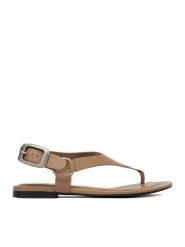 G-Star Raw Sandały EO-ELLIS-01 Beżowy ciemny. Brązowe sandały damskie G-Star Raw, bez wzorów, ze skóry, bez obcasa, na płaskiej podeszwie, bez zapięcia. Za 279.99 zł.