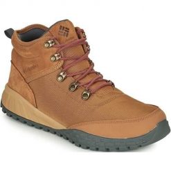 Buty do chodzenia męskie Columbia Fairbanks Mid. Brązowe buty sportowe męskie Columbia, bez wzorów, z materiału, bez zapięcia, trekkingowe. Za 339.99 zł.
