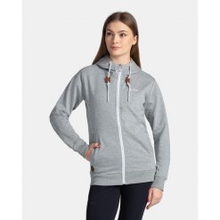 Damska bawełniana bluza Kilpi BERY-W. Zielone bluzy damskie Kilpi, l, bez wzorów, z bawełny, casualowe, bez ramiączek, bez kaptura. Za 174.18 zł.