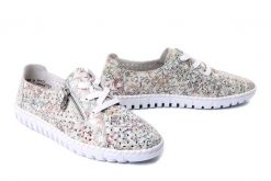 RIEKER M2306-92 multi, półbuty damskie. Półbuty damskie Rieker, na lato, bez wzorów, bez obcasa, bez zapięcia. Za 339.90 zł.