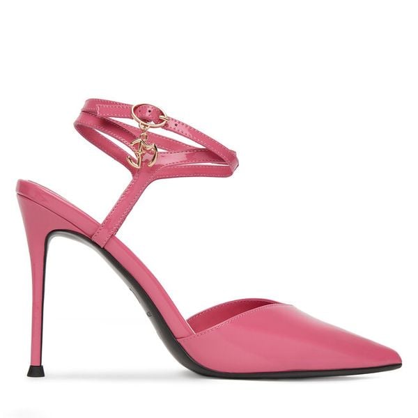 Szpilki Eva Minge. Czerwone szpilki damskie Eva Minge, bez wzorów, bez obcasa, na szpilce, bez zapięcia. Za 459.99 zł.