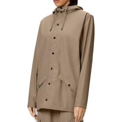 Kurtka RAINS JACKET W3 Beżowy. Brązowe kurtki męskie Rains, bez wzorów, z syntetyku, bez kaptura. Za 404.46 zł.