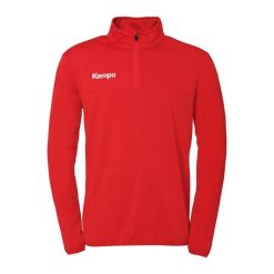 Bluza treningowa z zamkiem błyskawicznym 1/4 Kempa. Czerwone bluzy damskie Kempa, bez wzorów, eleganckie, bez ramiączek, bez kaptura. Za 217.50 zł.