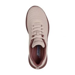 Buty SKECHERS BOBS MODA FLEX MELLOW DAWN Brązowy. Fioletowe obuwie trekkingowe damskie Skechers, z syntetyku, bez zapięcia. Za 276.30 zł.
