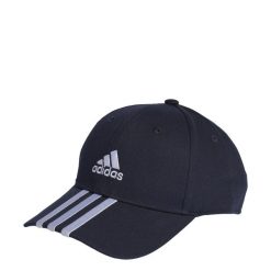 Czapka Baseball 3-Stripes Cotton Twill Baseball. Białe czapki damskie Adidas, bez wzorów, klasyczne. Za 49.00 zł.