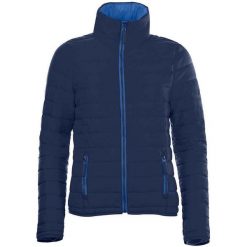 Kurtka Damska Ride Light Padded Jacket. Niebieskie kurtki sportowe damskie SOL'S, m, bez wzorów, z puchu, bez ramiączek, bez kaptura, trekkingowe. Za 294.99 zł.