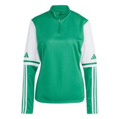 Bluza damska adidas Squadra 25 Training Top. Zielone bluzy damskie Adidas, na zimę, bez wzorów, z tkaniny, bez ramiączek, bez kaptura. Za 131.99 zł.