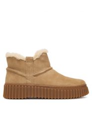 Clarks Botki Torhill Warm 26327994 Beżowy. Brązowe botki damskie Clarks, bez wzorów, ze skóry, bez obcasa, na płaskiej podeszwie, bez zapięcia. Za 519.99 zł.