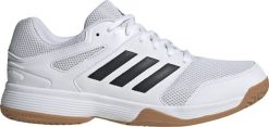Adidas Buty męskie adidas Speedcourt biało-czarne IE8032 48. Białe buty sportowe męskie Adidas, bez wzorów, bez zapięcia. Za 211.62 zł.