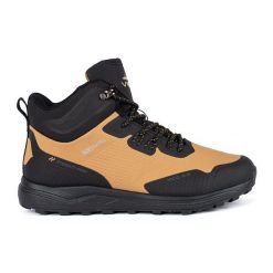 Vico Czarno-brązowe wysokie męskie buty trekkingowe. Brązowe trekkingi męskie bez zapięcia. Za 227.37 zł.