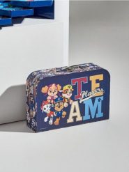 Pudełko do przechowywania w kształcie walizki Paw Patrol - granatowy. Niebieskie walizki damskie Sinsay, bez wzorów. Za 15.99 zł.