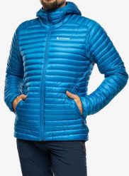 Kurtka puchowa męska Montane Anti-Freeze Lite Hoodie. Niebieskie kurtki męskie Montane, l, bez wzorów, z puchu, bez kaptura. Za 697.39 zł.