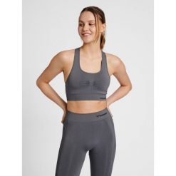 Damski bezszwowy biustonosz sportowy Hummel Shaping. Szare bielizna sportowa damska Hummel, l, bez wzorów. Za 122.50 zł.