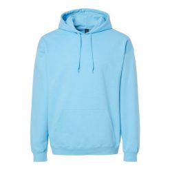 Bluza Z Kapturem Dla Dorosłych Unisex Softstyle Fleece Midweight. Niebieskie bluzy sportowe męskie GILDAN, m, bez wzorów, z kapturem. Za 146.99 zł.