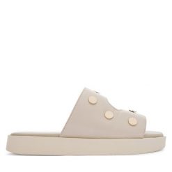 Klapki Inuikii. Białe klapki damskie Inuikii, bez wzorów, bez obcasa, bez zapięcia. Za 979.99 zł.