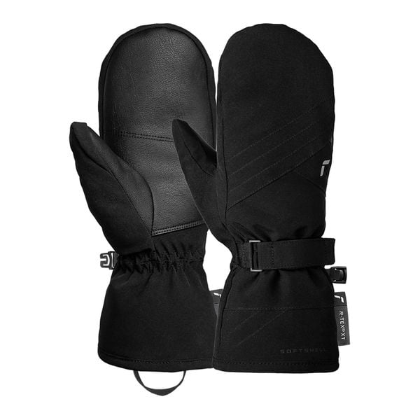 Rękawice damskie Reusch Alena R-TEX® XT Mitten. Czarne rękawiczki damskie Reusch, bez wzorów. Za 270.00 zł.