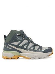 Salomon Trekkingi X Ultra 360 Edge Mid Gore-Tex L47816000 Szary. Szare botki męskie Salomon, bez wzorów, z gore-texu, bez obcasa, bez zapięcia. Za 639.99 zł.