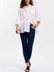 Jeansy slim fit push up - granatowy. Niebieskie jeansy damskie Reserved, bez wzorów, z bawełny. Za 99.99 zł.