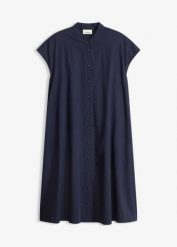 Sukienka szmizjerka. Brązowe sukienki damskie bonprix, bez wzorów, eleganckie, bez kołnierzyka, bez ramiączek, szmizjerki. Za 139.99 zł.