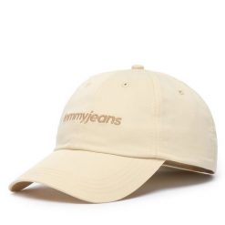 Czapka z daszkiem Tommy Hilfiger. Białe czapki damskie Tommy Hilfiger, bez wzorów. Za 129.99 zł.