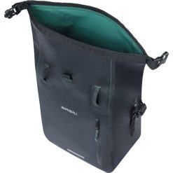 Tylna torba Basil Rivo 15L. Czarne torby sportowe męskie BASIL, bez wzorów, z materiału. Za 335.15 zł.