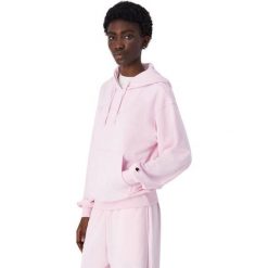 Bluza Z Kapturem Z Haftowanym Logo Dla Kobiet. Czerwone bluzy damskie Champion, l, bez wzorów, z bawełny, klasyczne, bez ramiączek, z kapturem. Za 356.99 zł.